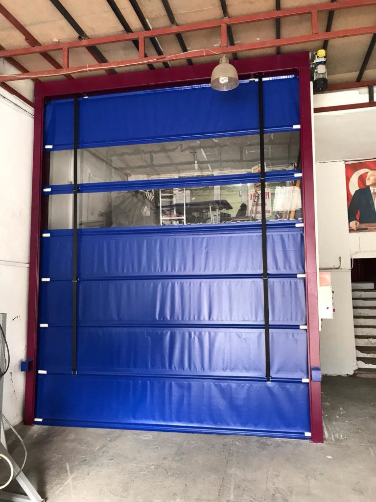 Hızlı PVC Giyotin Branda Kapı