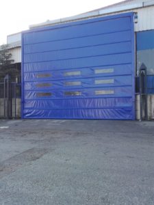 Hızlı PVC Giyotin Branda Kapı
